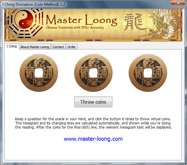 I Ching Divination (Coin Method) screen shot